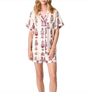 Katie Kime Nutcracker Pajama Short Set Size L
